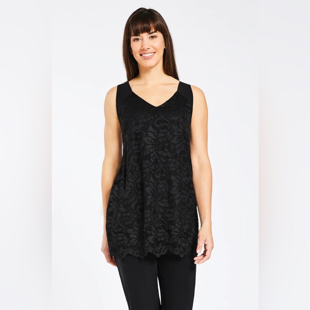 Sympli Reversible Lace V-Neckline Cami Top Wine Women’s US 12 - Picture 5 of 6
